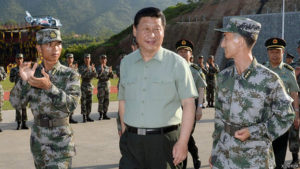 Chinese President and Chairman of the Central Military Commission Xi Jinping visits the troops in Fujian province, on 30 July 2014. The visit came just days before Army Day, which falls on 1 August and marks the founding of the People’s Liberation Army (PLA) Photo: Li Gang/Xinhua