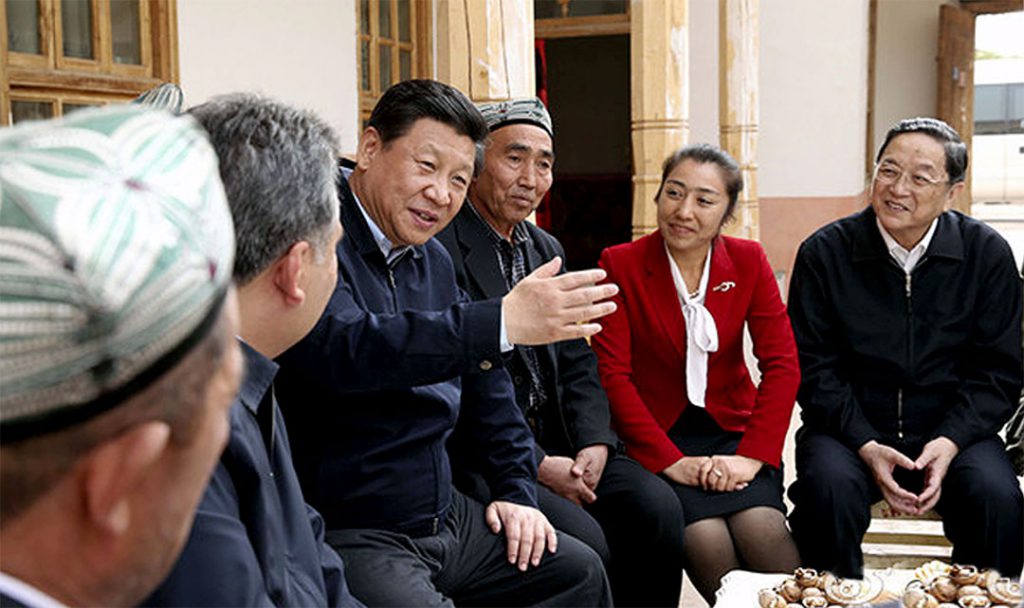 27–30 April 2014: Xi Jinping visits the Xinjiang Uyghur Autonomous Region where he vows to ‘strike first’ against terrorism Photo: Xinhua